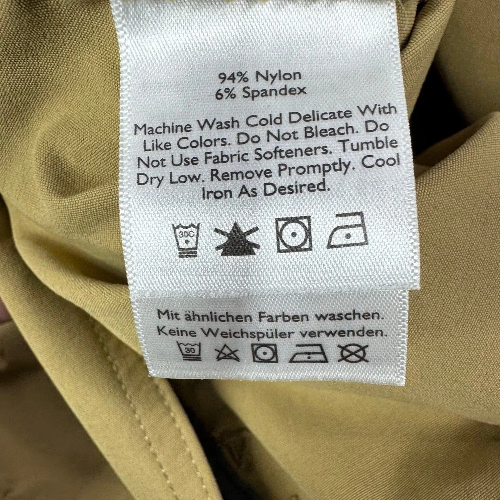 Eddie Bauer First Ascent Guide Pro Hiking Pants Mens 34x32 Tan Nylon Stretch